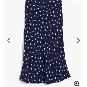 Madewell Slip Skirt Daisy Dots XXS